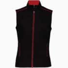 Gilet personnalisation noir rouge