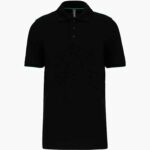 Polo personnalise noir vert