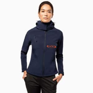 Veste capuche personnalise nautisme femme