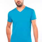 T-Shirt homme col V - Broderie - Marquage textile